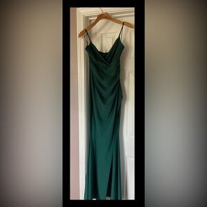 Windsor Green Formal Dress with Split